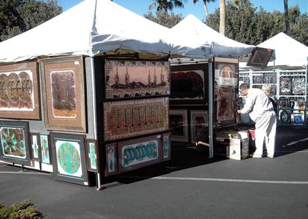 Art Show Booth at Green Valley, Arizona.